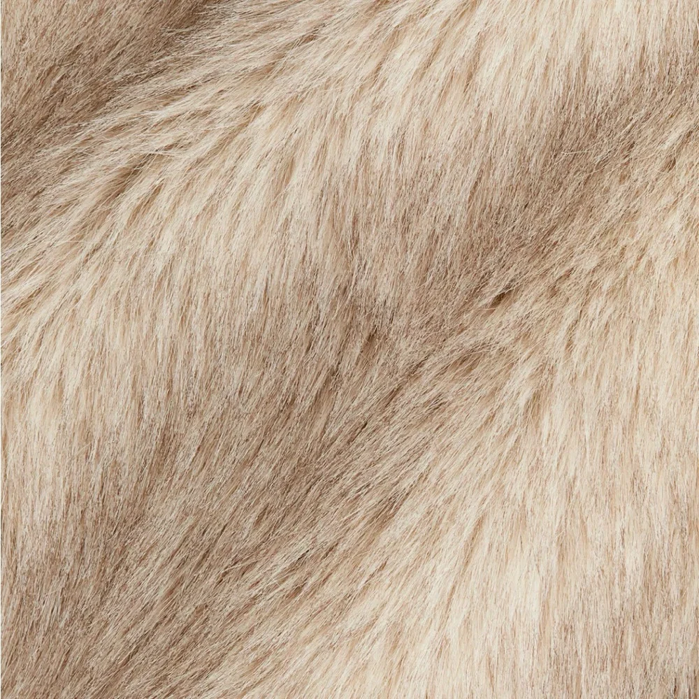 NWT H&M Cream Faux Fur Jacket - Picture 12 of 13